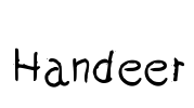 Handeer Font Image