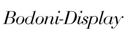 Bodoni-Display Font Image