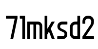 71mksd2 Font Image