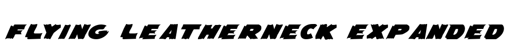 Flying Leatherneck Expanded Font Image