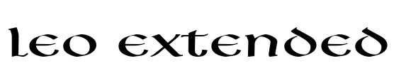 Leo Extended Font Image