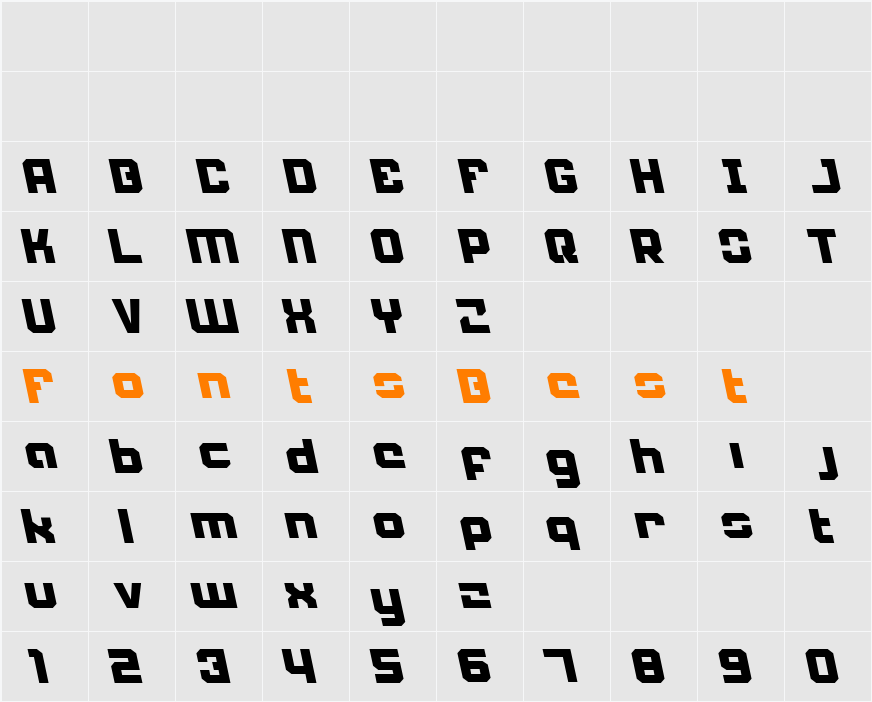 Weaponeer Leftalic Character Map