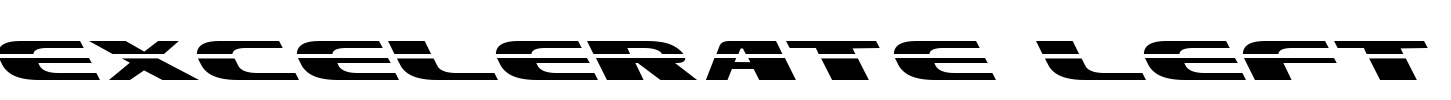 Excelerate Left Font Image