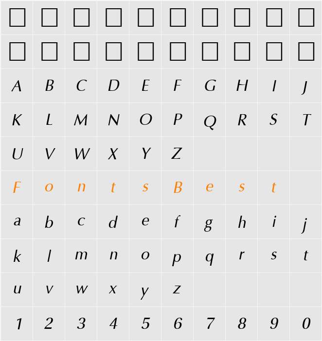 PSL-Asadong Character Map