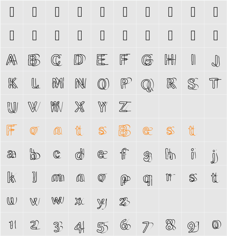 double Character Map
