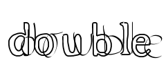 double Font Image
