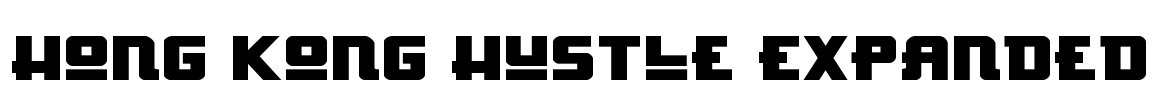 Hong Kong Hustle Expanded Font Image