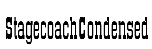 StagecoachCondensed Font Image