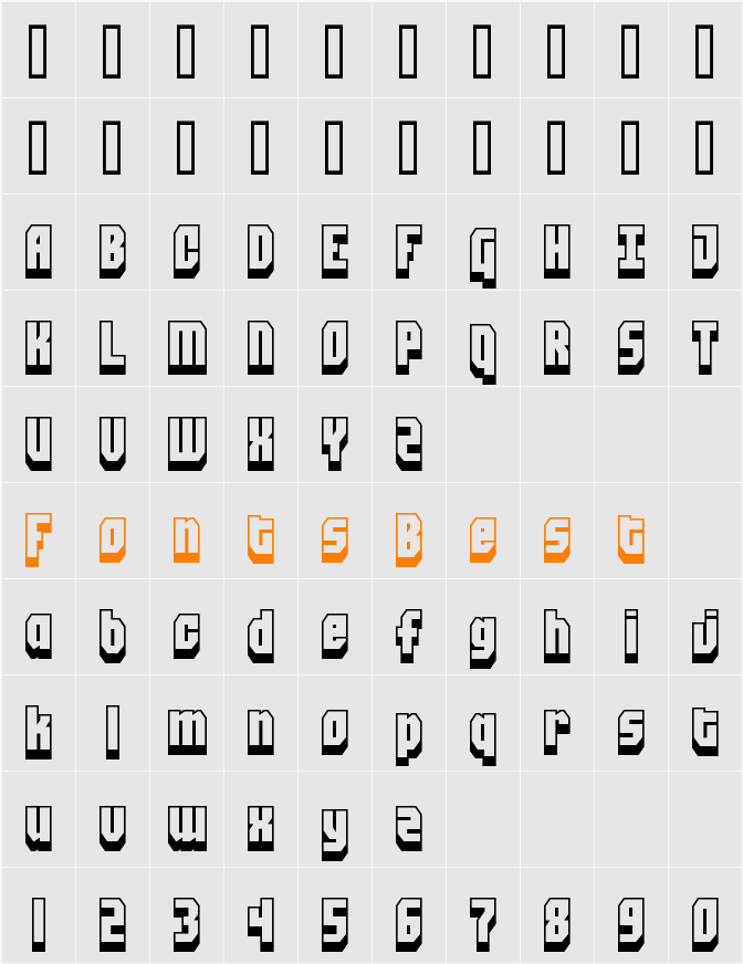 Blockt Character Map