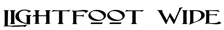 Lightfoot Wide Font Image