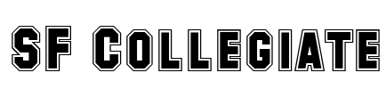 SF Collegiate Font Image