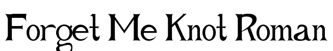 Forget Me Knot Roman