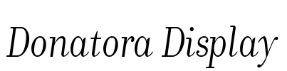 Donatora Display Font Image