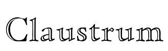 Claustrum Font Image