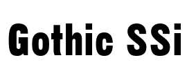 Gothic SSi Font Image