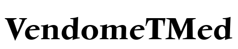 VendomeTMed Font Image