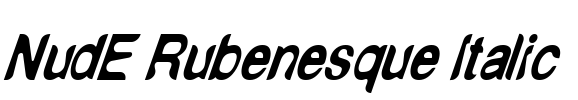 NudE Rubenesque Italic
