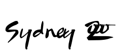 Sydney 2000 Font Image