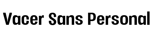 Vacer Sans Personal Font Image