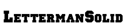 LettermanSolid Font Image