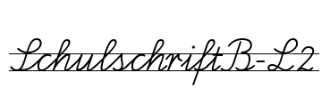 SchulschriftB-L2 Font Image