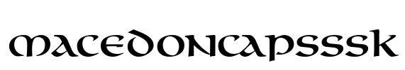MacedonCapsSSK Font Image