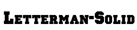 Letterman-Solid Font Image