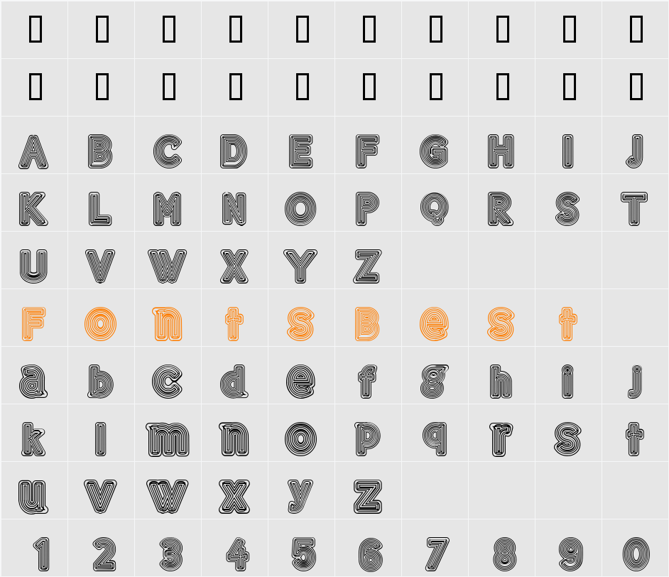 GELAM Character Map