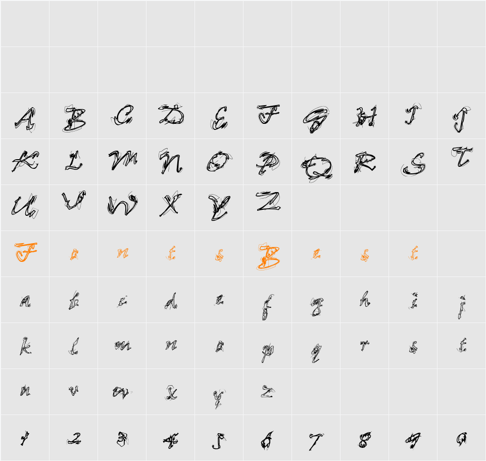 Loose Ends Character Map