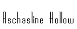 Rschasline Hollow Font Image