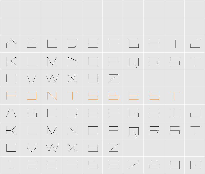 Player 1 Up Light Character Map