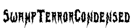 SwampTerrorCondensed Font Image