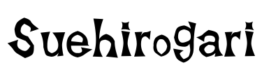 Suehirogari Font Image