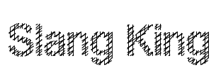 Slang King Font Image