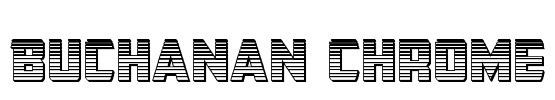 Buchanan Chrome Font Image