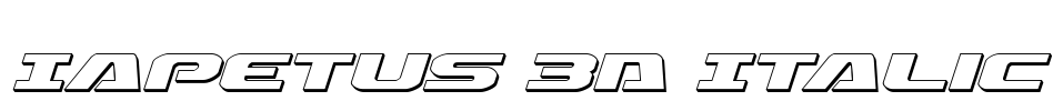 Iapetus 3D Italic