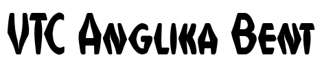 VTC Anglika Bent Font Image