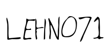 LEHN071 Font Image