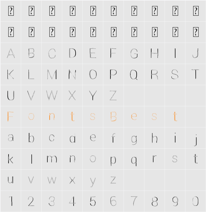 Extreme Simple Character Map