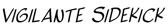 Vigilante Sidekick Font Image