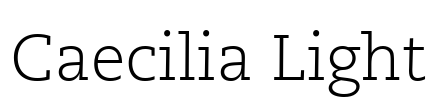 Caecilia Light Font Image