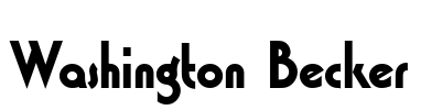 Washington Becker Font Image