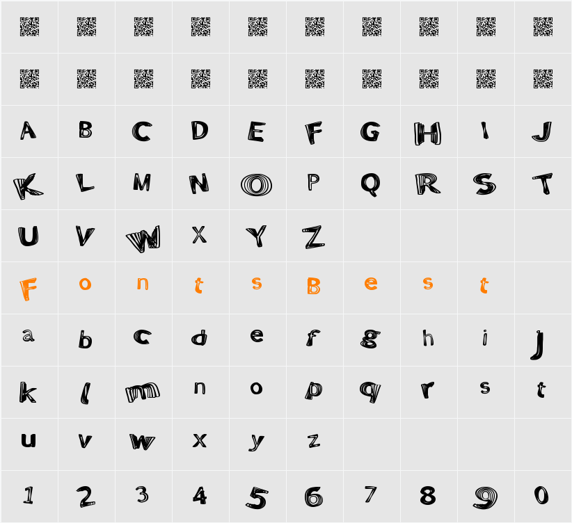 PositiveWarp Character Map
