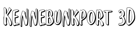 Kennebunkport 3D Font Image
