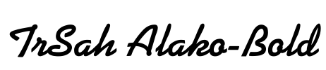 TrSah Alako-Bold Font Image