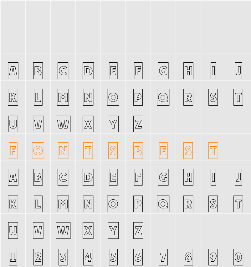 a_PlakatCmOtl Character Map
