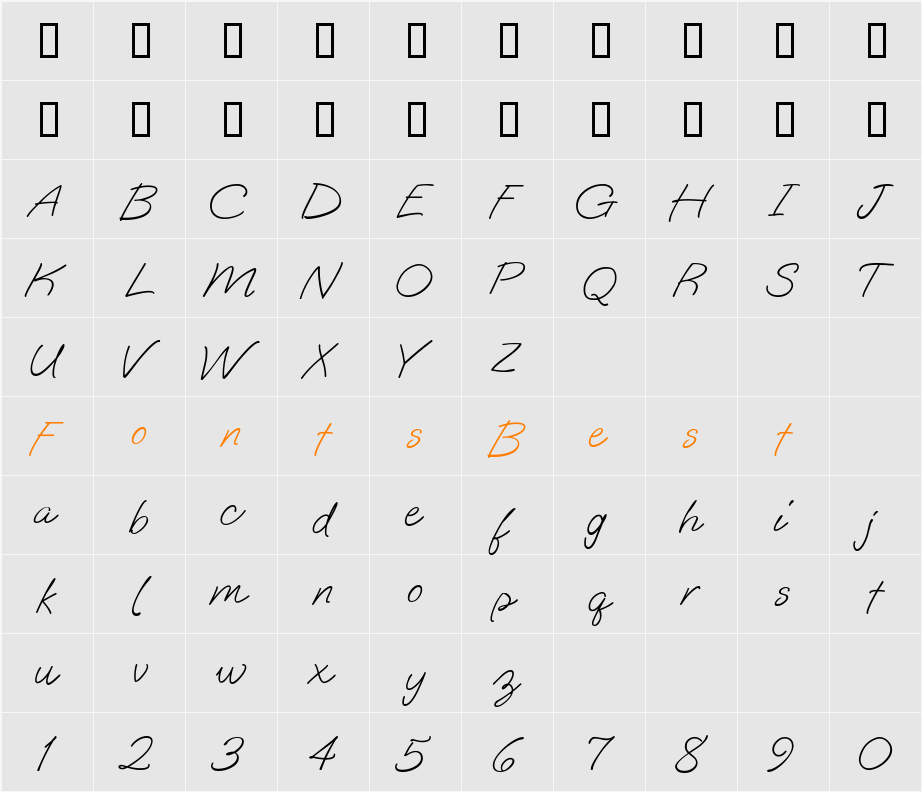 OoohBabyROB Character Map