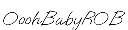 OoohBabyROB Font Image