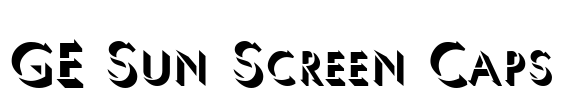 GE Sun Screen Caps
