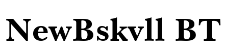 NewBskvll BT Font Image